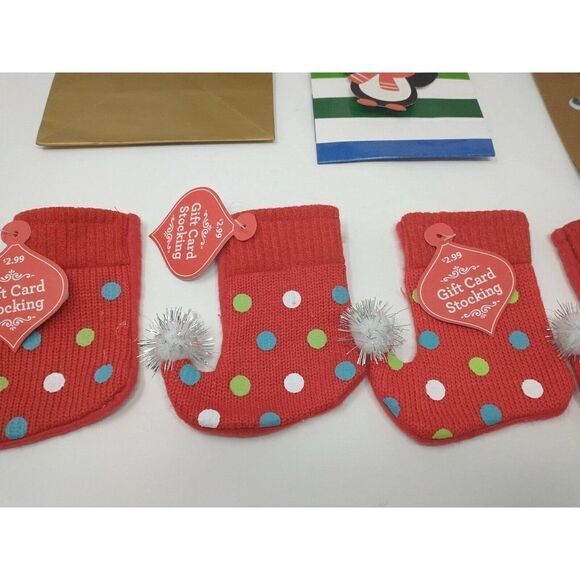 Christmas Gift Bags Lot of 12 Various Sizes and includes Gift Card Gift Bags - Picture 2 of 8